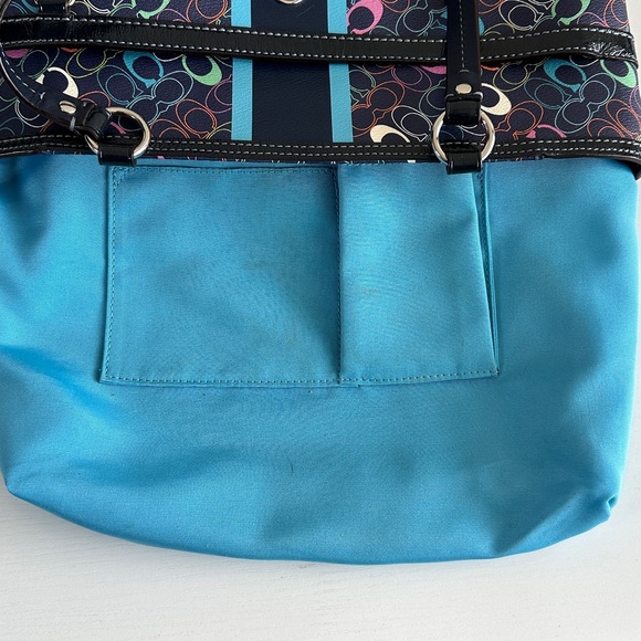 EUC COACH Chelsea Heritage Stripe Signature Tote Bag - Picture 16 of 16